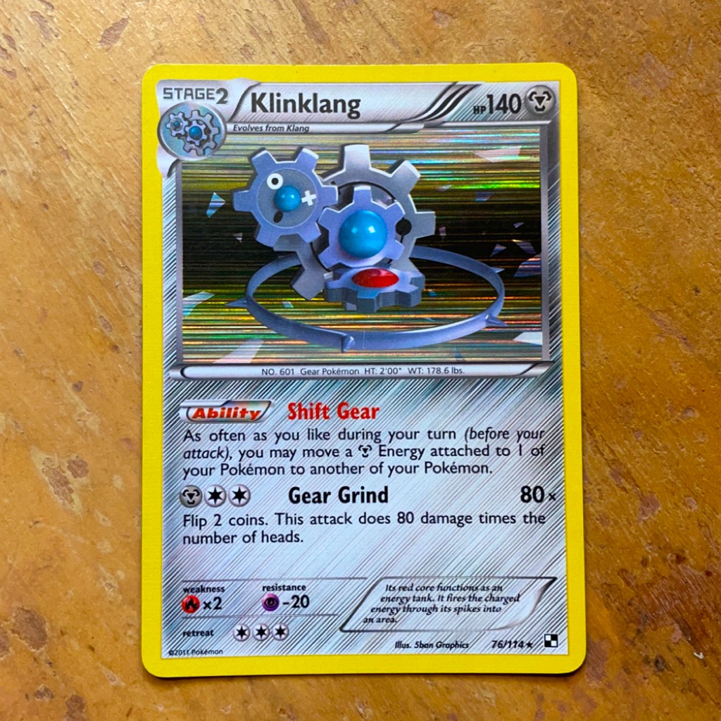 Pokemon | Toys | Klinklang 7614 Holographic Pokemon Card | Poshmark